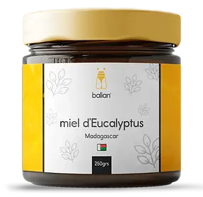 Pot de miel d’eucalyptus Balian, origine Madagascar