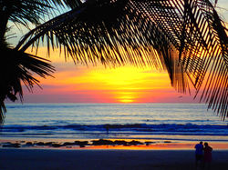 Sunsets in Tamarindo are magical.