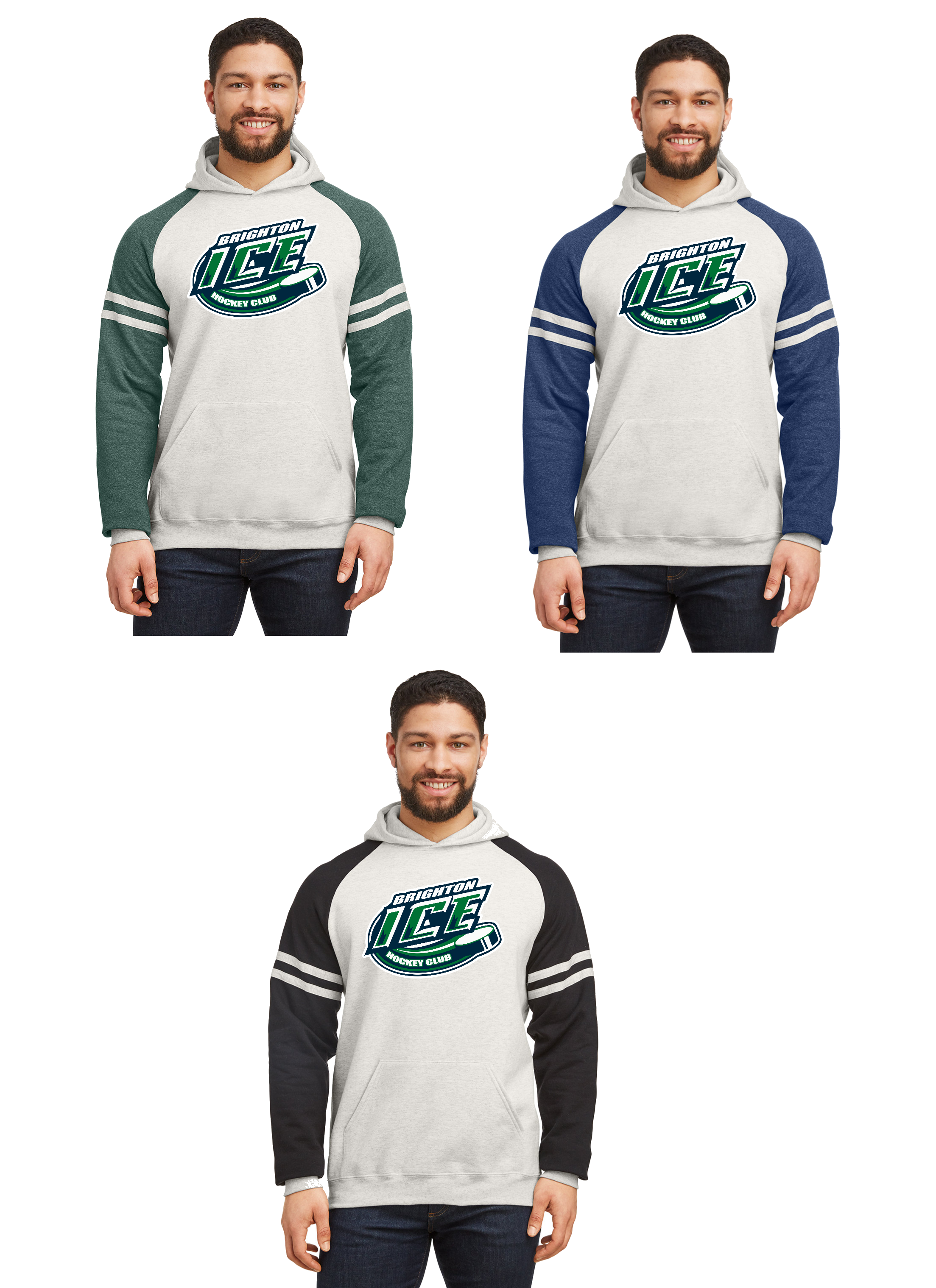 Brighton Ice Color Block Stripe Hoodie
