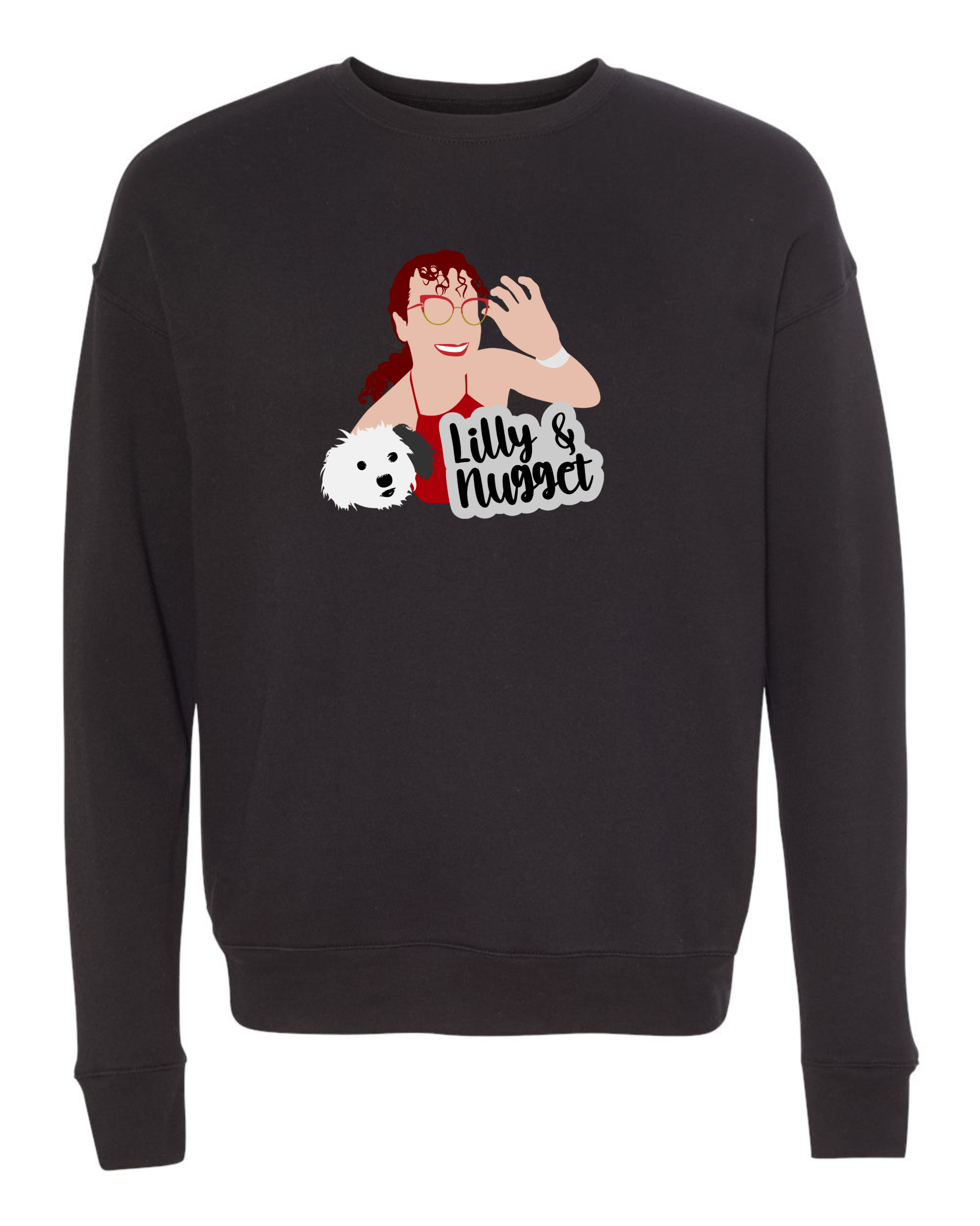 Bella Black Crew Sweatshirt