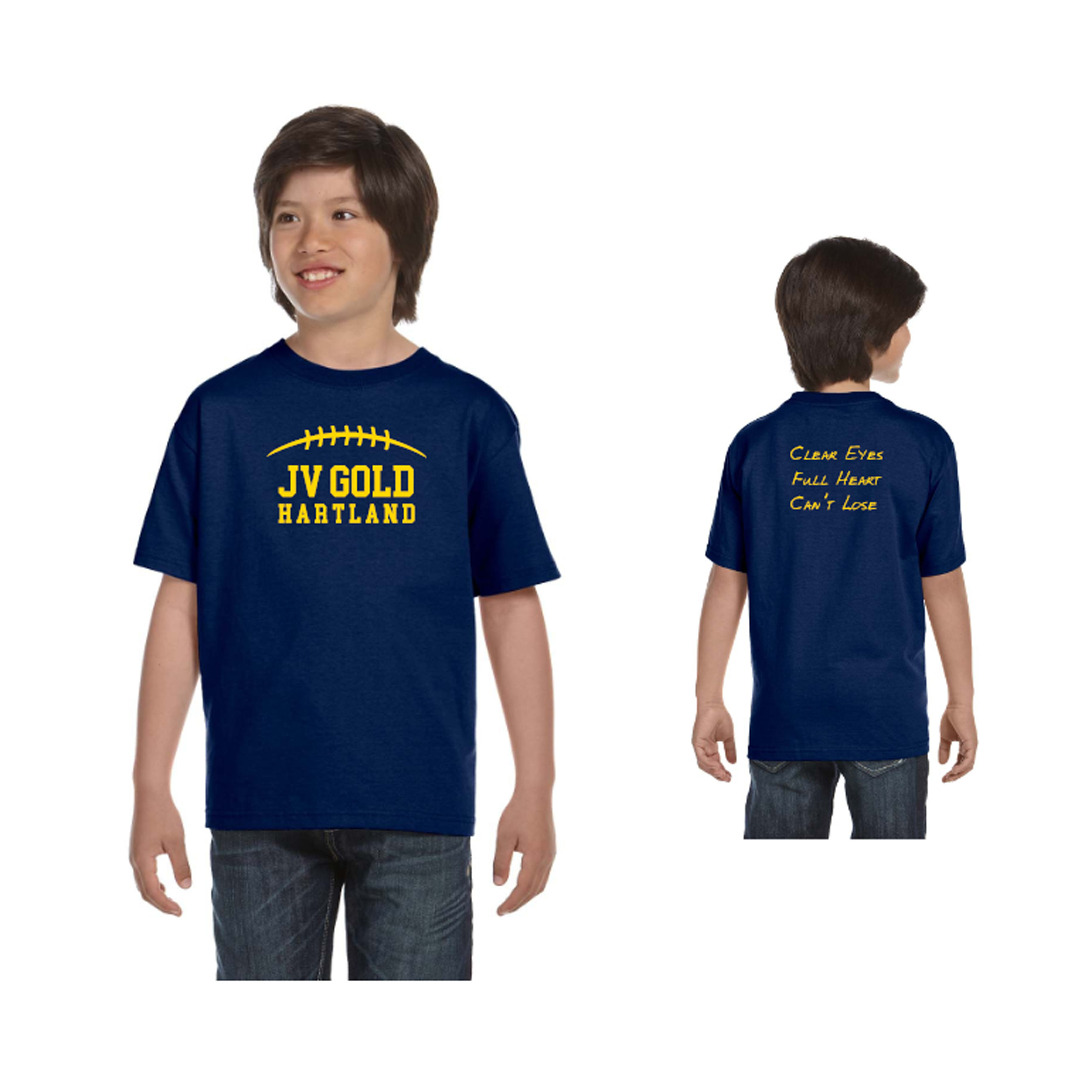 Hartland JV Gold Team/Family Shirts