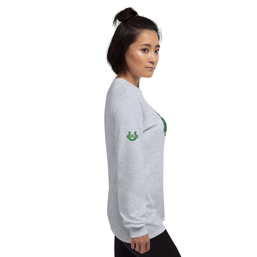 Thumbnail: Lucky? Blessed. | Colts in Christ Unisex Long Sleeve Tee