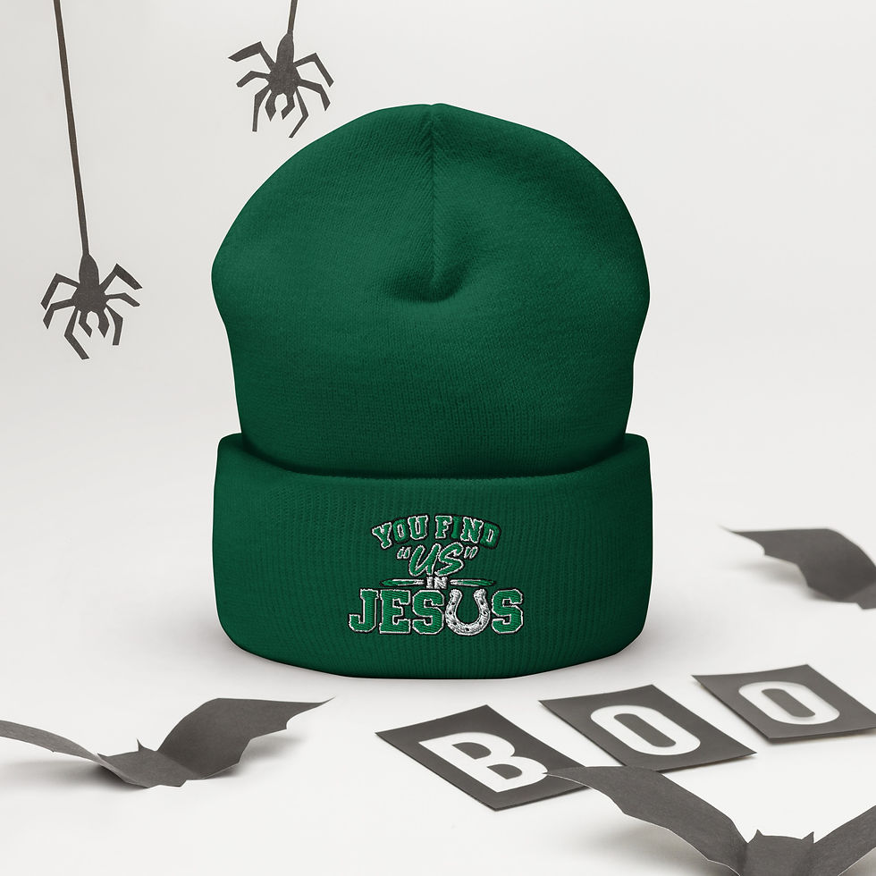 Thumbnail: You Find “US” in Jesus | Colts in Christ Embroidered Cuffed Beanie