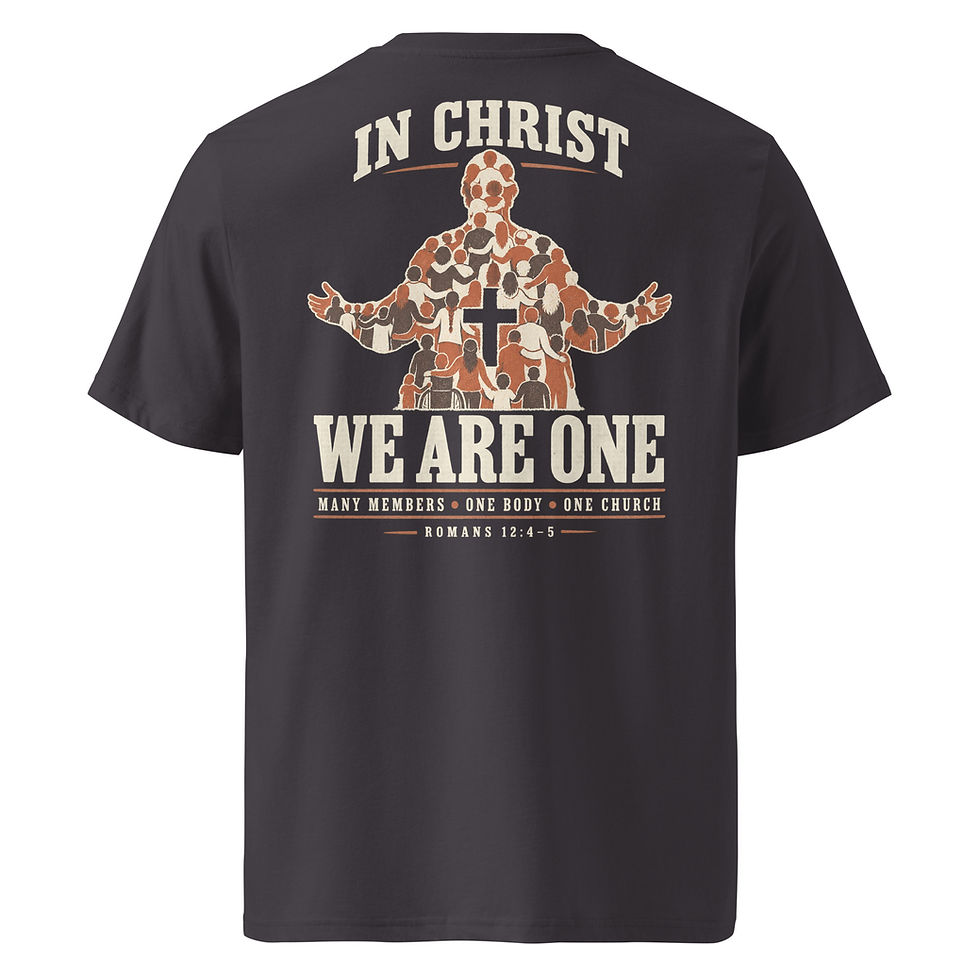 Thumbnail: In Christ, We Are One | Organic Unisex Ribbed-Neck Tee