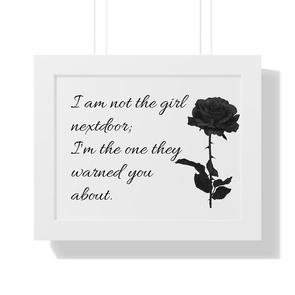 Thumbnail:  Black Rose Wall Art Feminine Office Decor Edgy Dark Home Decoration Living Room