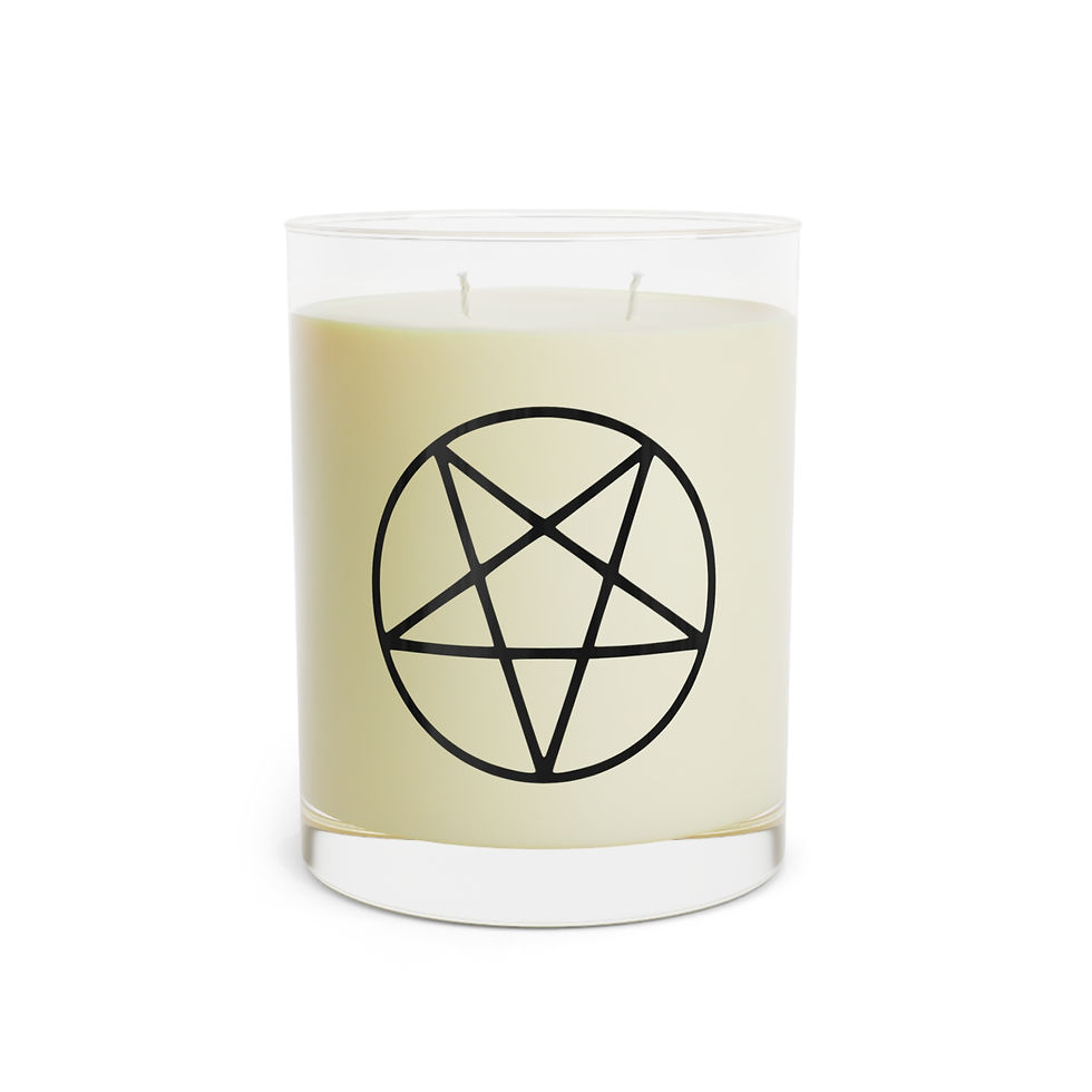 Thumbnail: Scented Candle - Satan Sigil and Pentagram Ritual 11oz