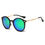 Thumbnail: DEWITT | Retro Horn Rimmed Keyhole Bridge Round Sunglasses Circle