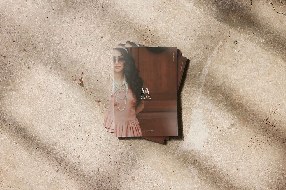 Editorial and digital brand assets designed by Ruby Signorelli Studio — showing consistent visual identity over time.