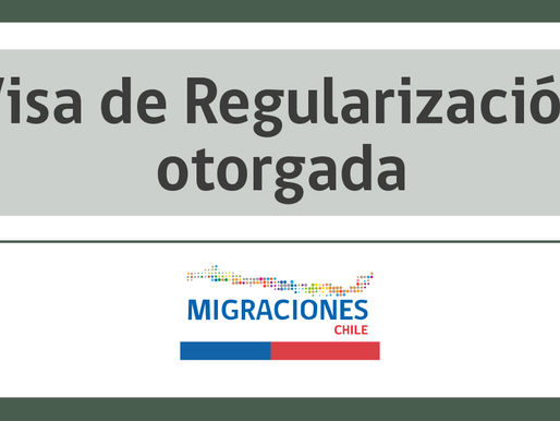 REGULARIZACION MIGRATORIA: Pasos a seguir luego de aprobación de tu visa.