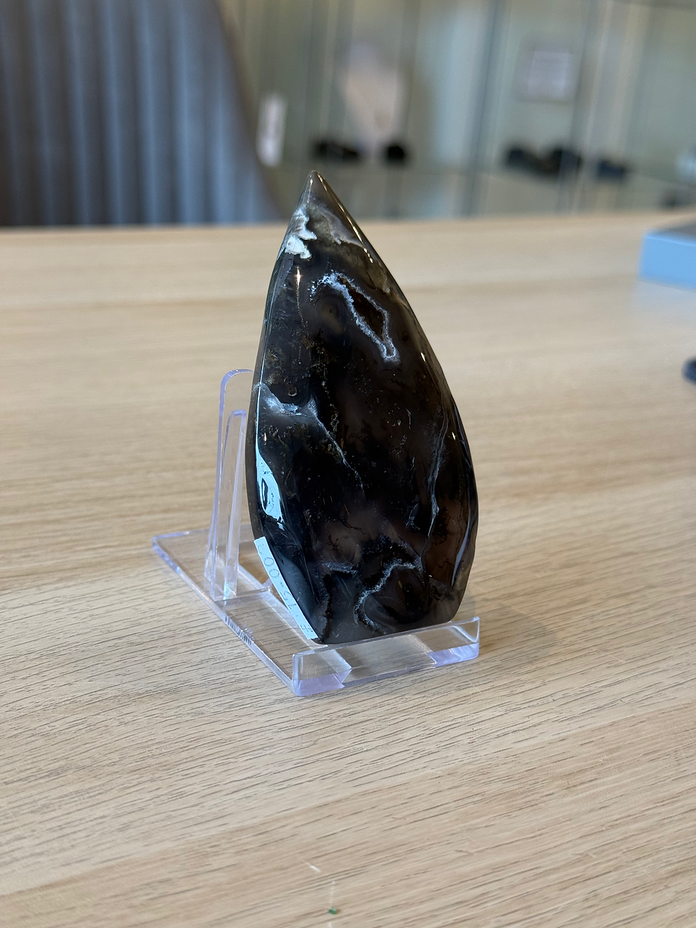Thumbnail: Volcanic Agate Shield – H9cm x W4.5cm – 104g