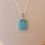 Thumbnail: Turquoise Sterling Silver Pendant and Chain - 5g