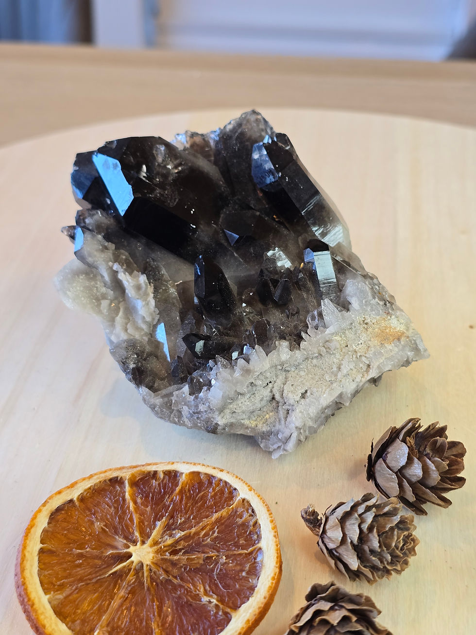 Arkansas Smoky Quartz - 470g - 12 x 6.5cm