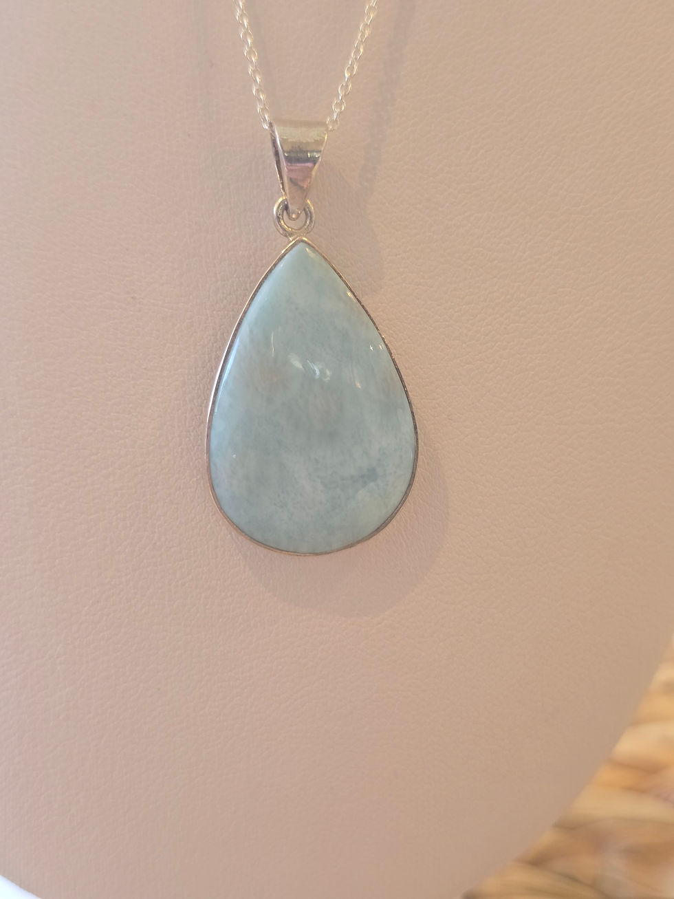 Thumbnail: Larimar Sterling Silver Pendant and Chain - 9.1g