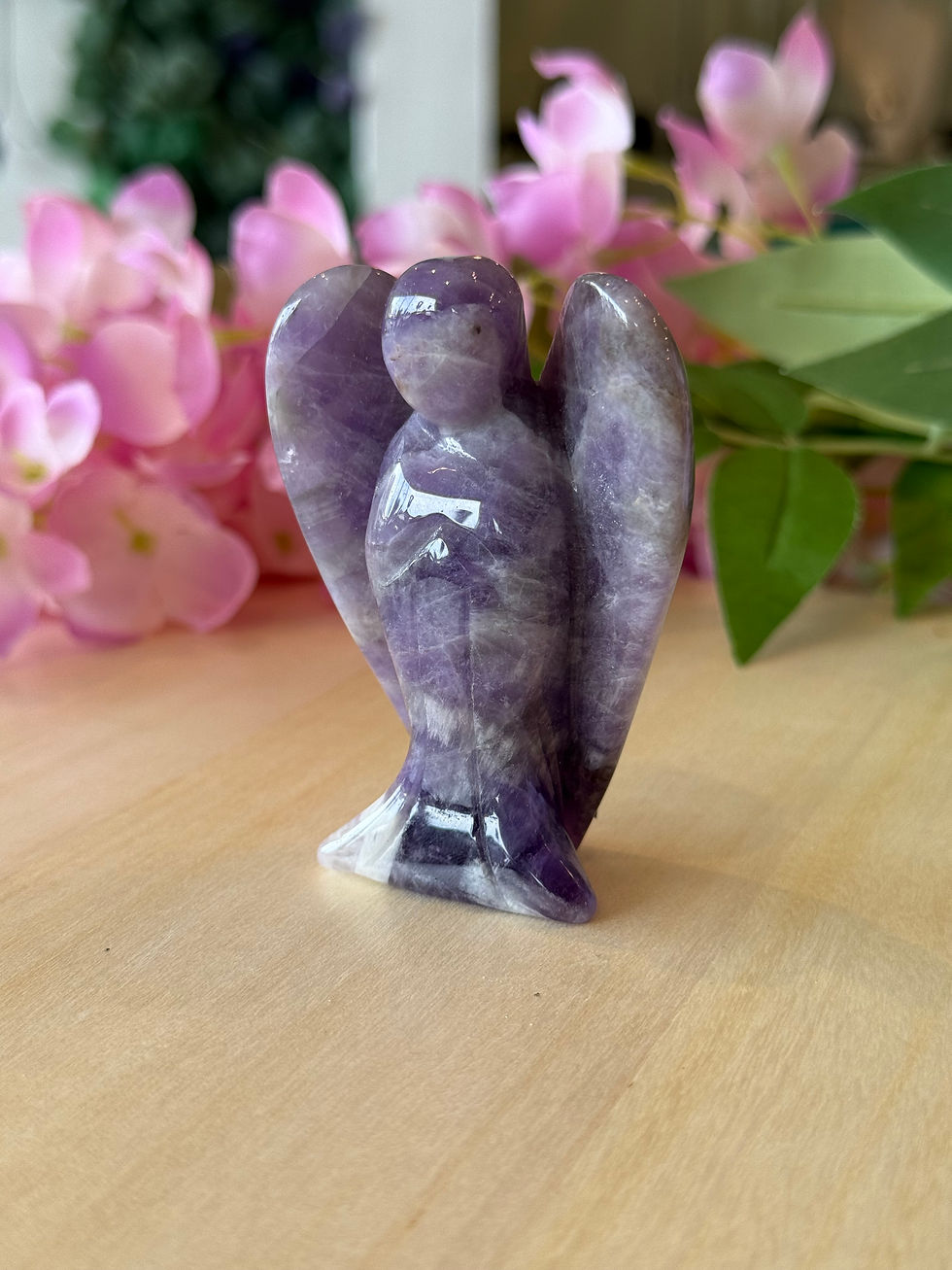 Thumbnail: Amethyst Angel – 126g (7.5cm x 5.5cm)