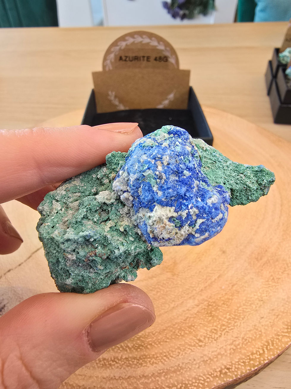 Thumbnail: Azurite from Congo – 24g, 48g, 50g, 74g & 126g
