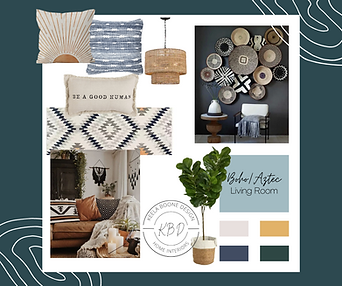 Contemporary décor inspiration board