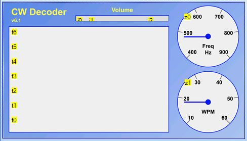 CW decoder Nextion display