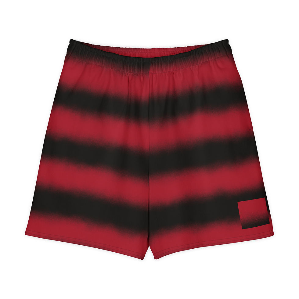 Thumbnail: Red striped cotton long short