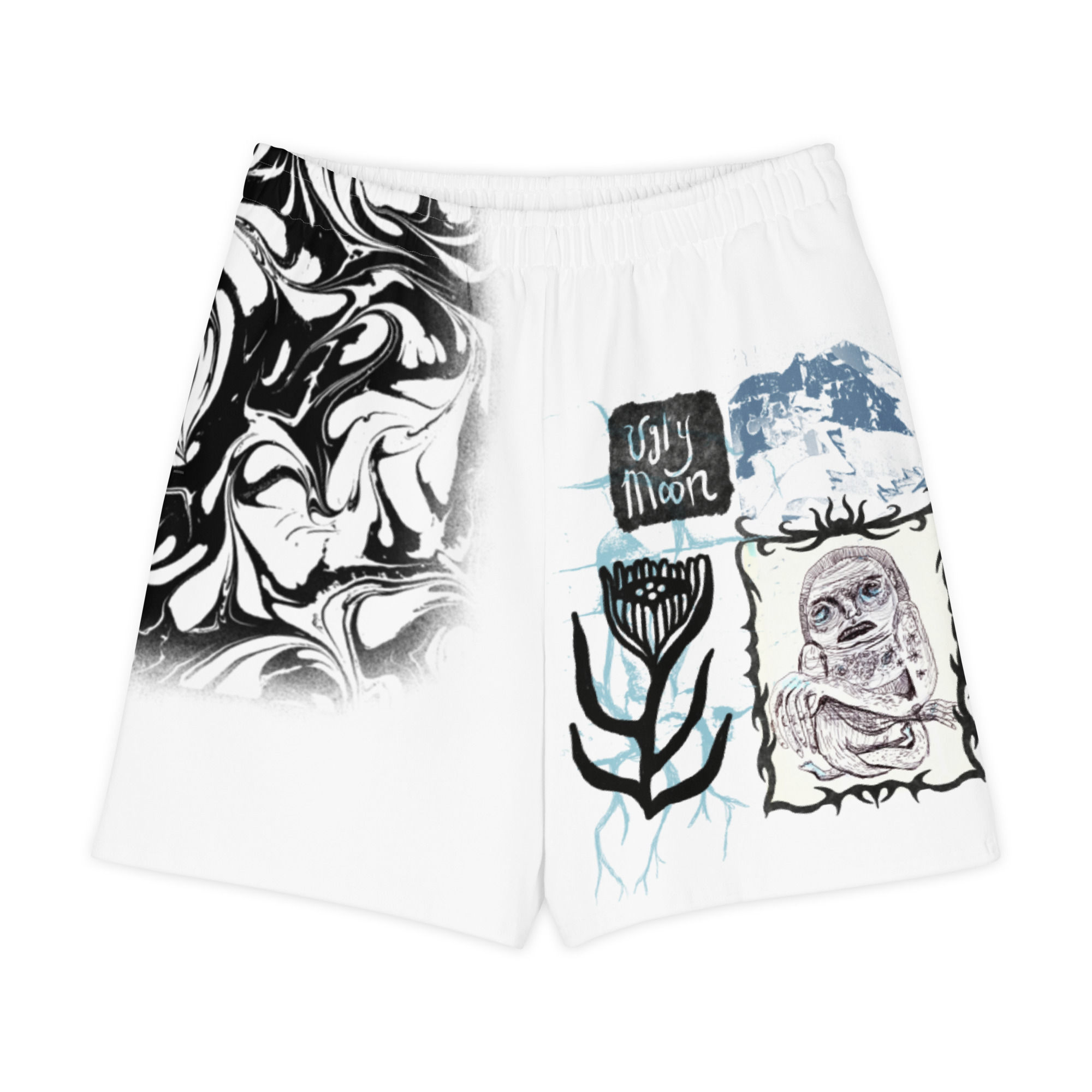 Marbled UGLYMOON Unisex cotton long short