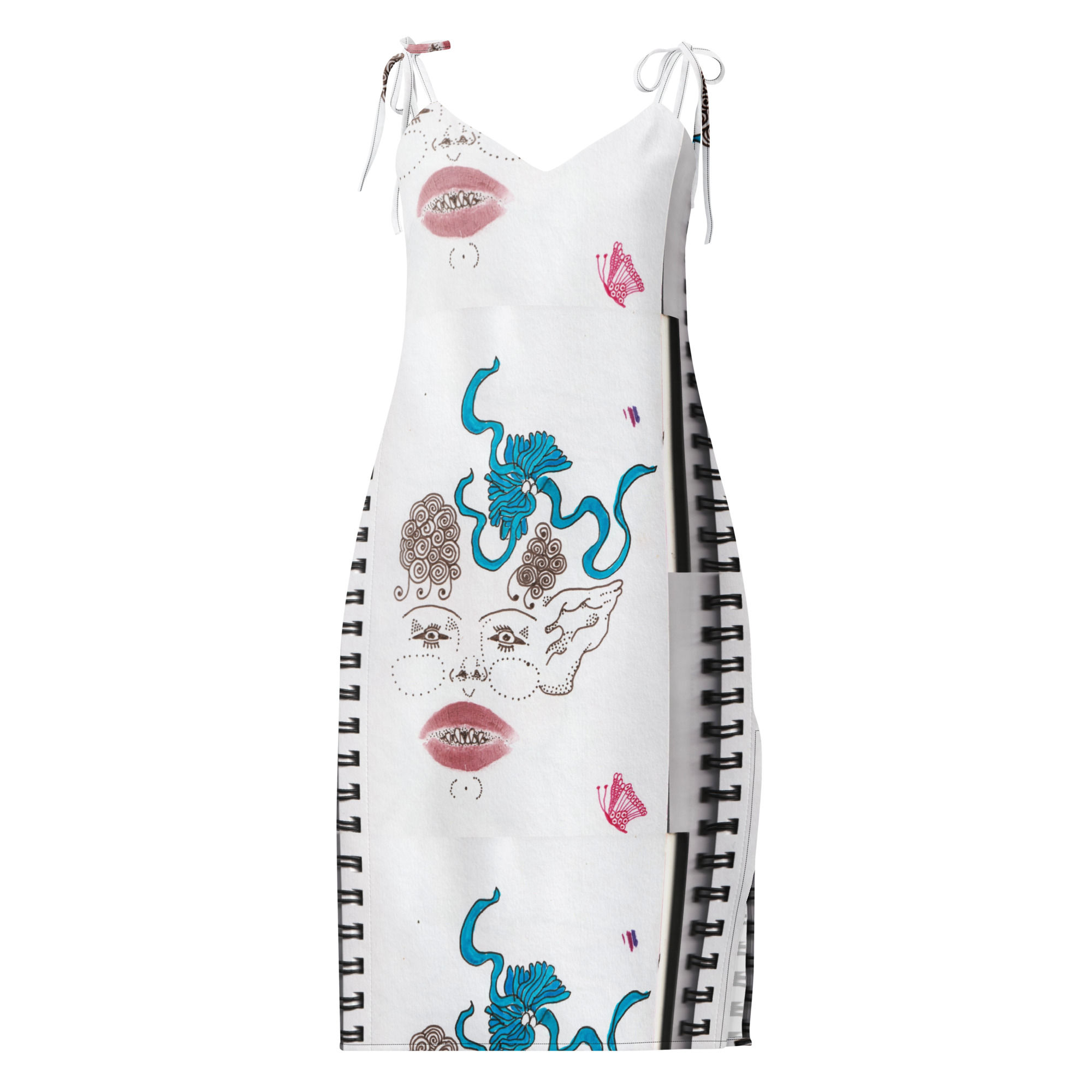 Kisses and Sketchbooks Midi Dress