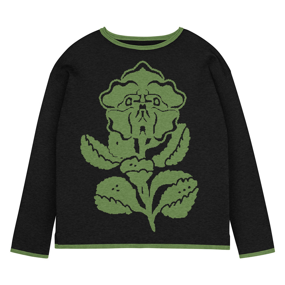 Thumbnail: flowerboi straight bottom knitted sweater