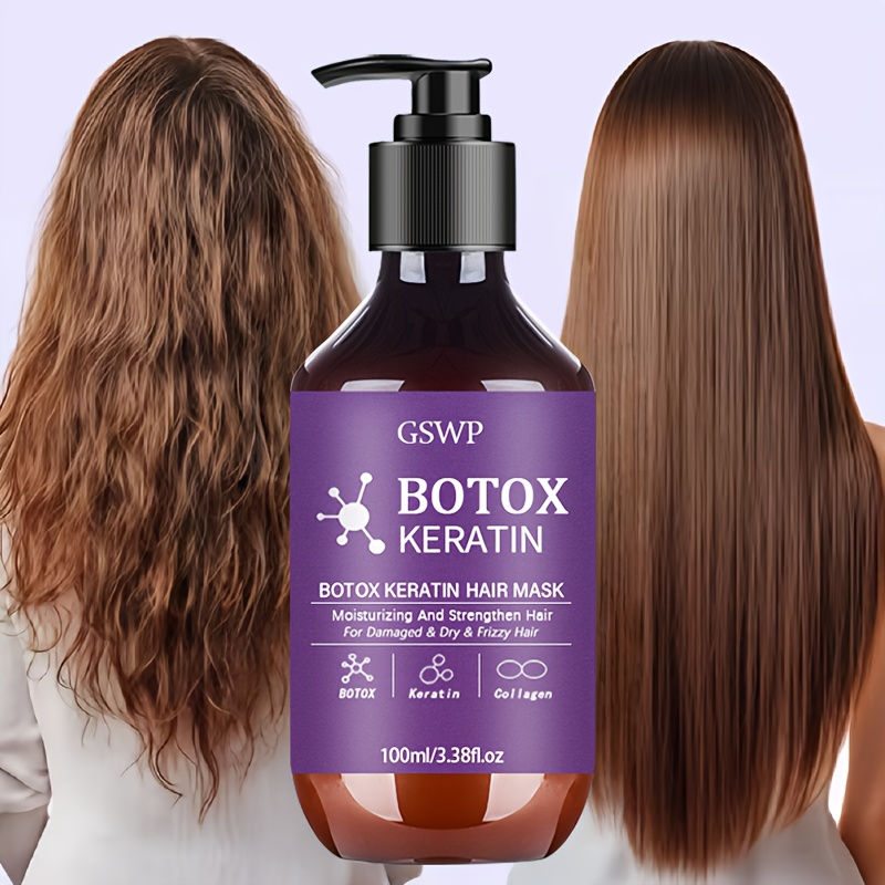 GSWP Botox Keratin Hair Mask, moisturizes and strengthens damaged hair, reduces