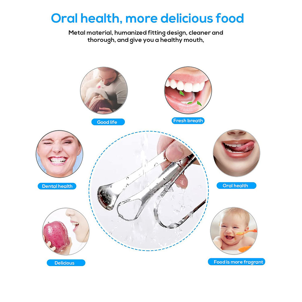 Thumbnail: Premium 1pcs/3pcs Metal Tongue Scraper Cleaner for Adults & Kids, Portable Stain
