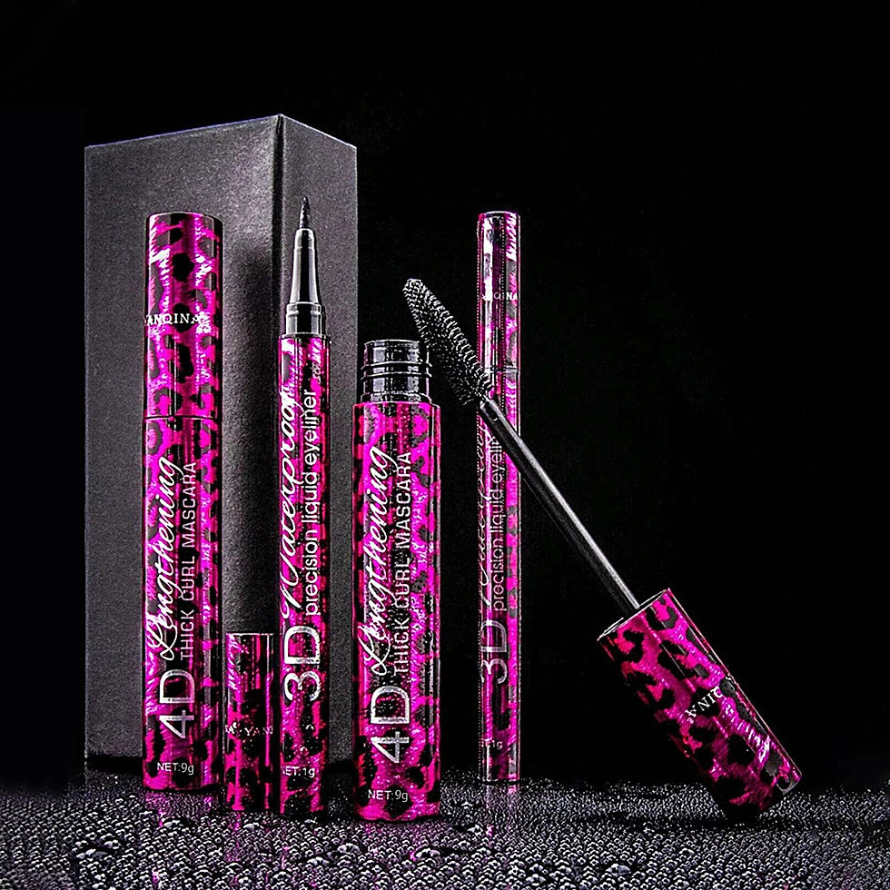 Thumbnail: YANQINA Liquid Eyeliner Pencil 4D Waterproof Mascara Set Cosmetics Eye Liner Thi