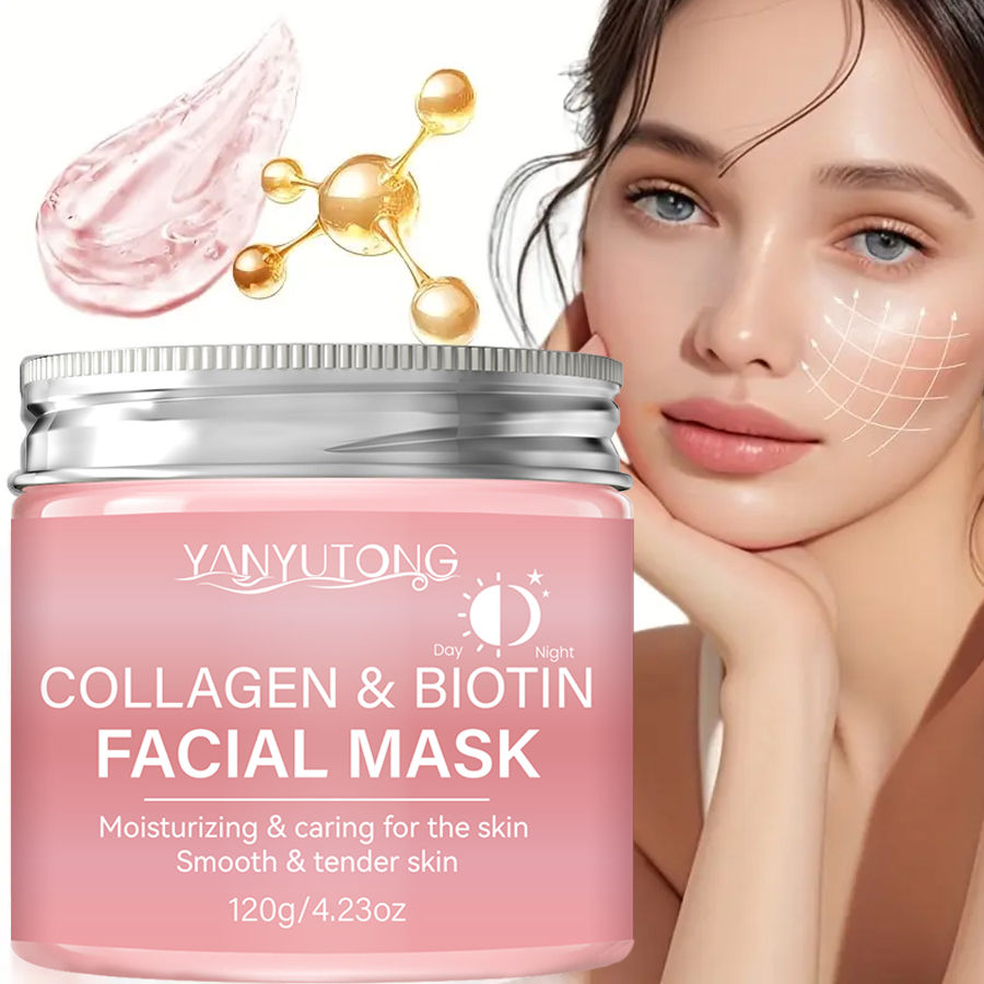 Thumbnail: Collagen Peel Mask, Biotin Collagen Wrap Mask Day and Night, Deep Hydration, Nig