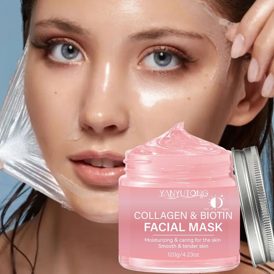 Thumbnail: Collagen Peel Mask, Biotin Collagen Wrap Mask Day and Night, Deep Hydration, Nig