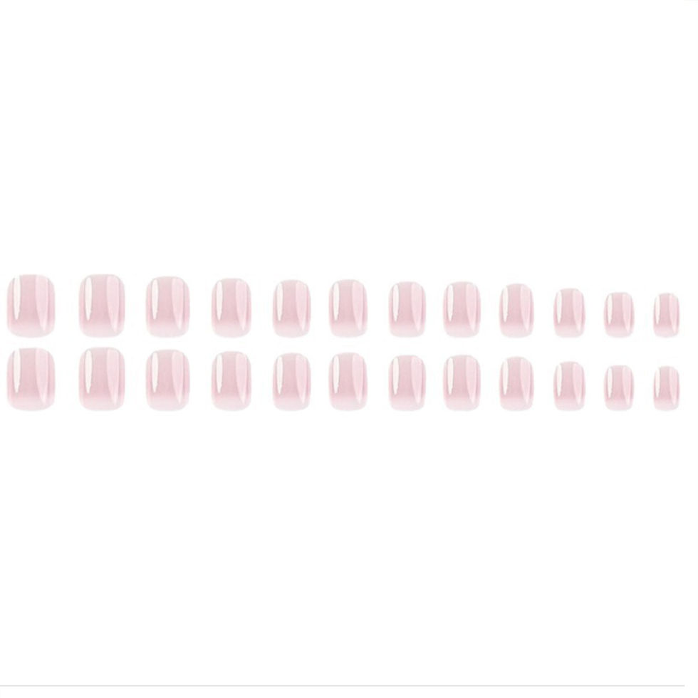 Thumbnail: 24 pieces of new French-style press-on nails (fashionable fake nail stickers), p