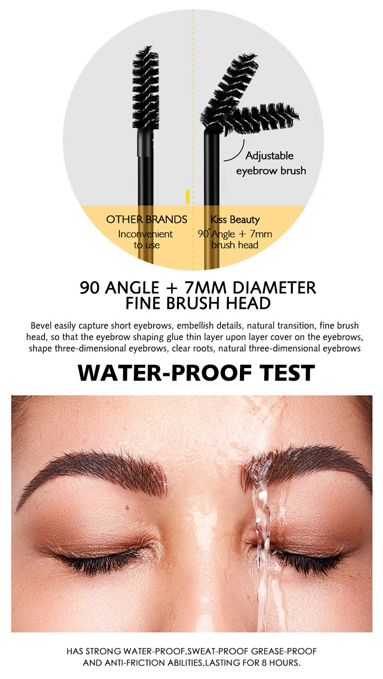 Thumbnail: Eyebrow shaping gel Eyebrow shaping cream with brush Wild eyebrow strong shaping