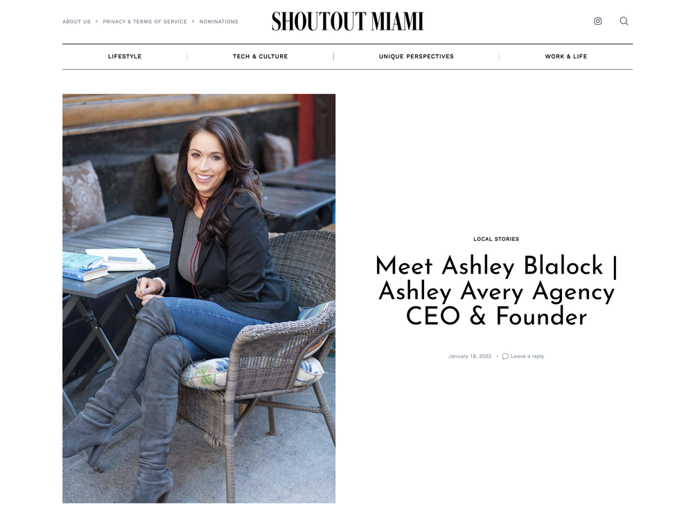 Ashley Blalock featured in Shoutout Miami
