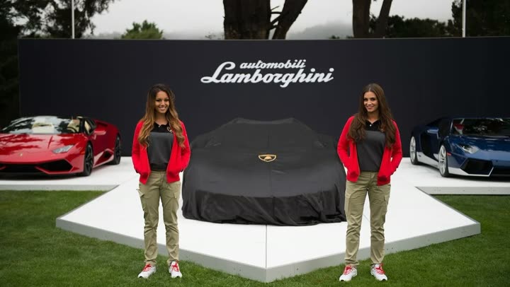 Product specialists at a Lamborghini launch reveal