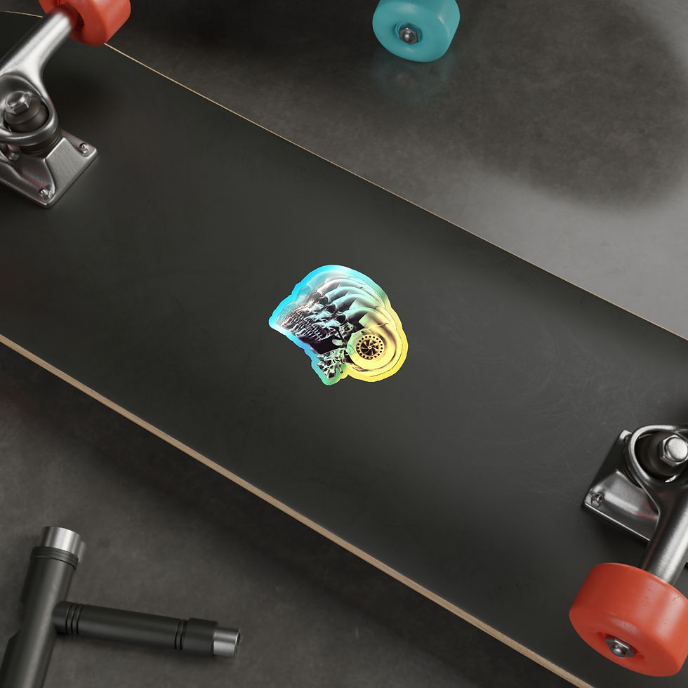 Thumbnail: Turbo Skull Holographic Sticker
