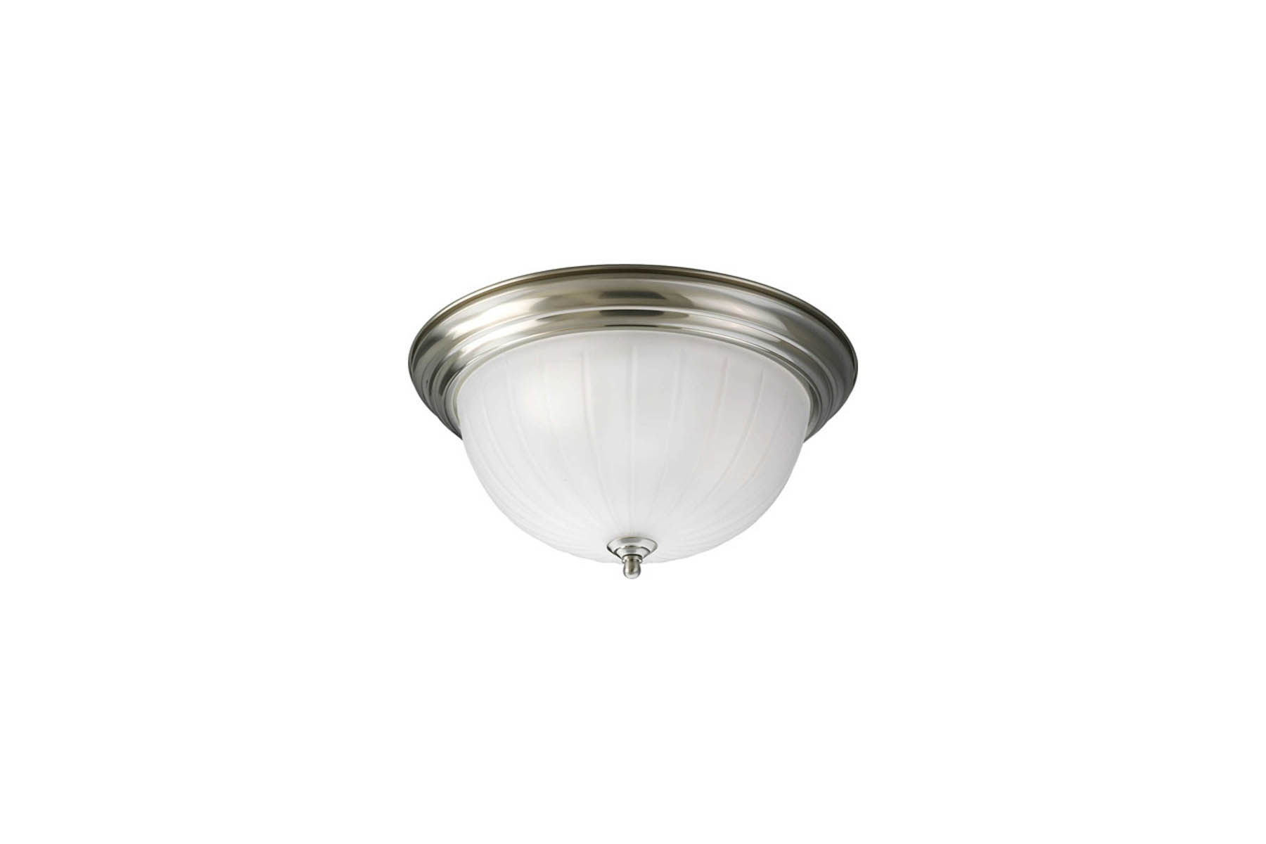 P3817-09 Progress Brushed Nickel Flush Mount Ceiling Light