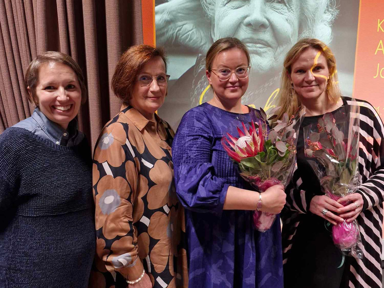 Julia Pajunen, Sinikka Mäntysalo, Anna-Riikka Carlson ja Johanna Venho.