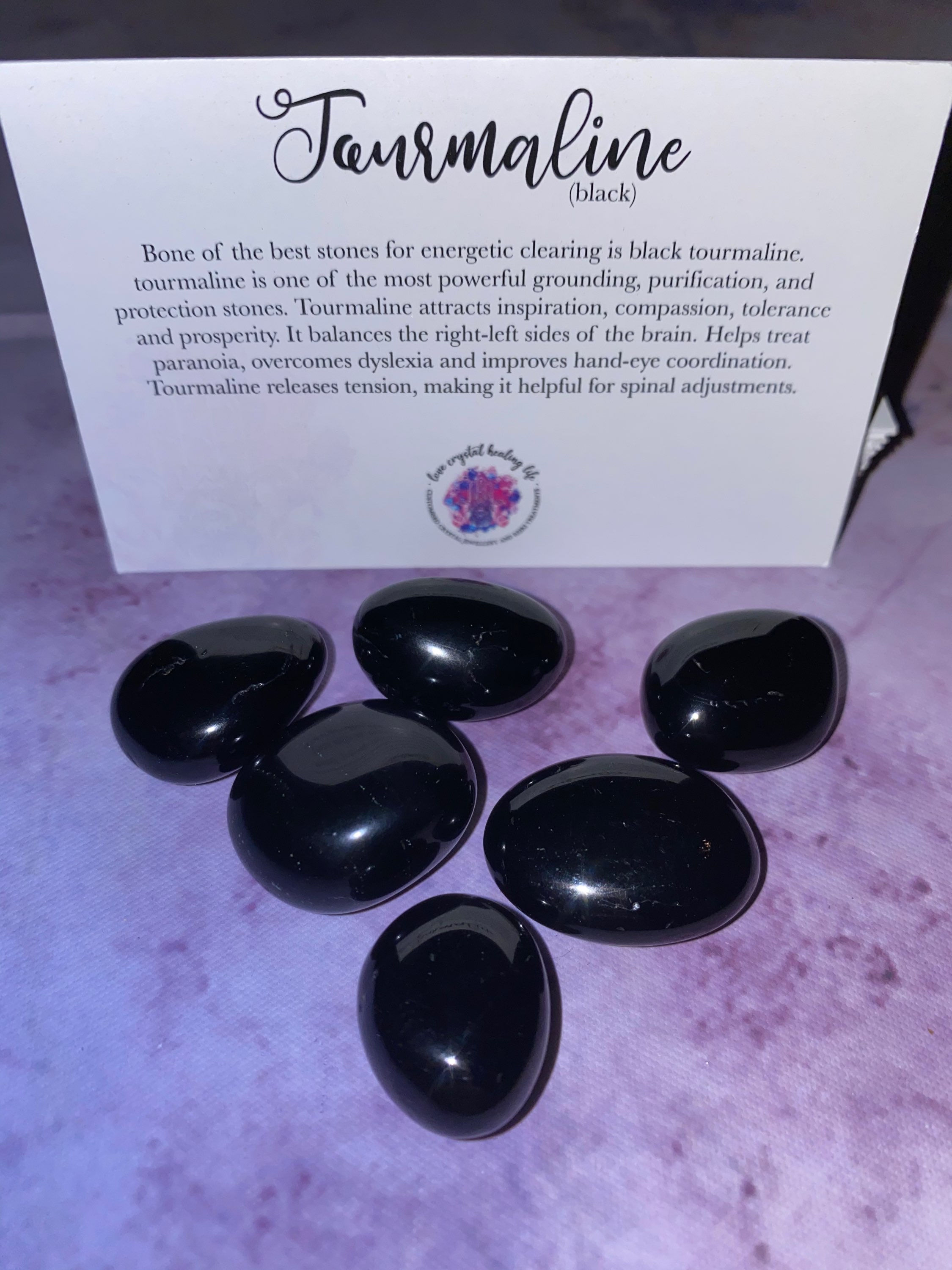 Black Tourmaline Polished