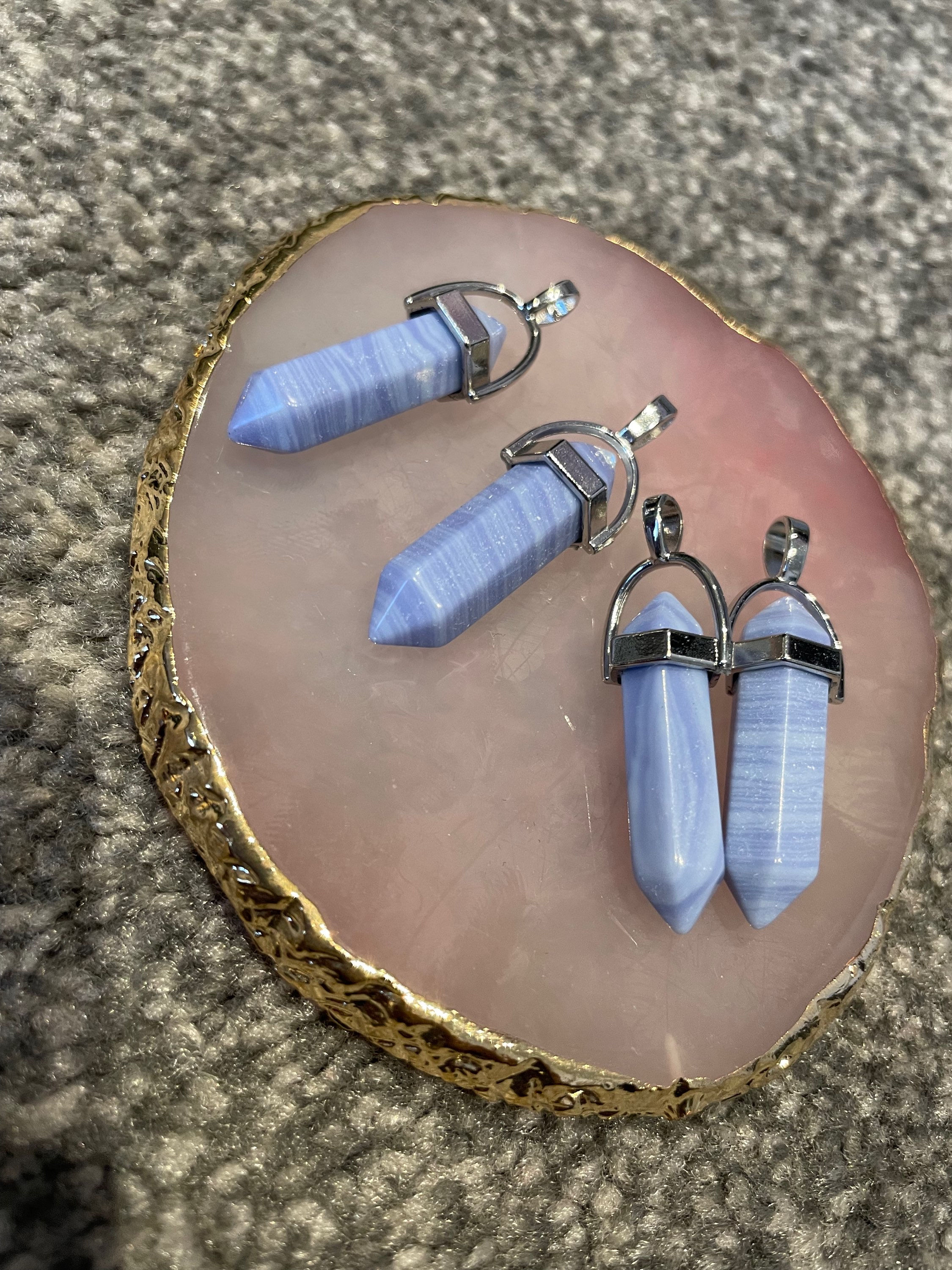 Blue Lace Agate Necklace