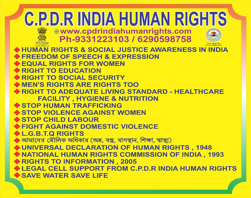 C.P.D.R INDIA HUMAN RIGHTS