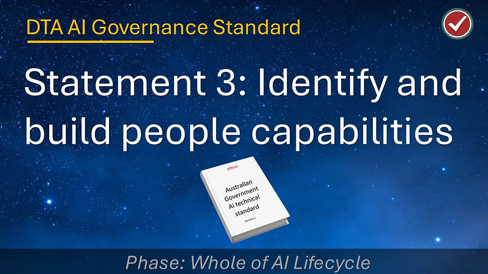 Statement 3: Identify people capabilities