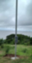 Poste galvanizado monofásico padrão Equatorial