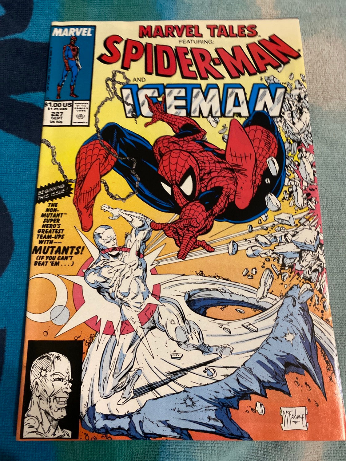 (Used) Marvel Comics Marvel Tales Featuring Spider-man and Iceman Sept 89 #227