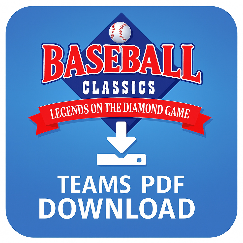 Download MLB Teams 1901-Present!