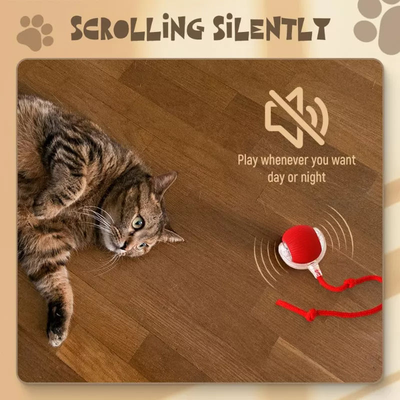 Miniatura: Interactive Toy for Cats: Automatic Rolling Ball, Fake Tail and Smart Rechargeab