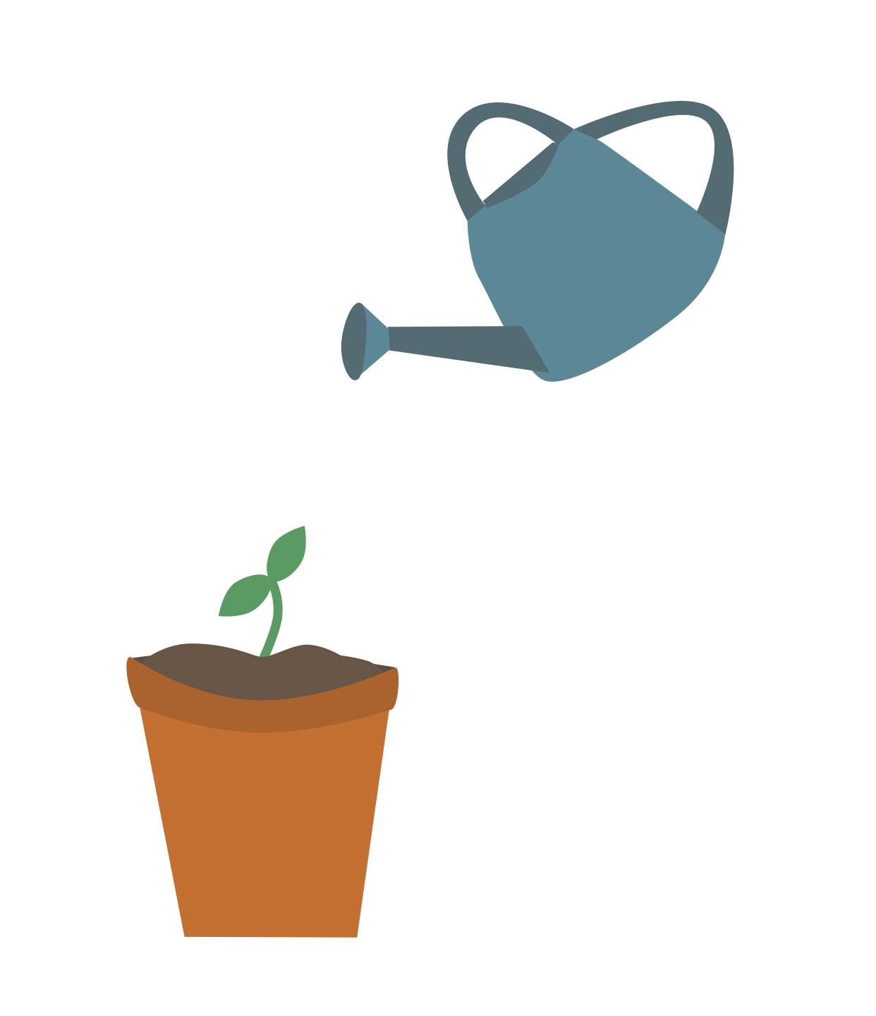 Illustratie van een groeiende plant als symbool voor merkontwikkeling