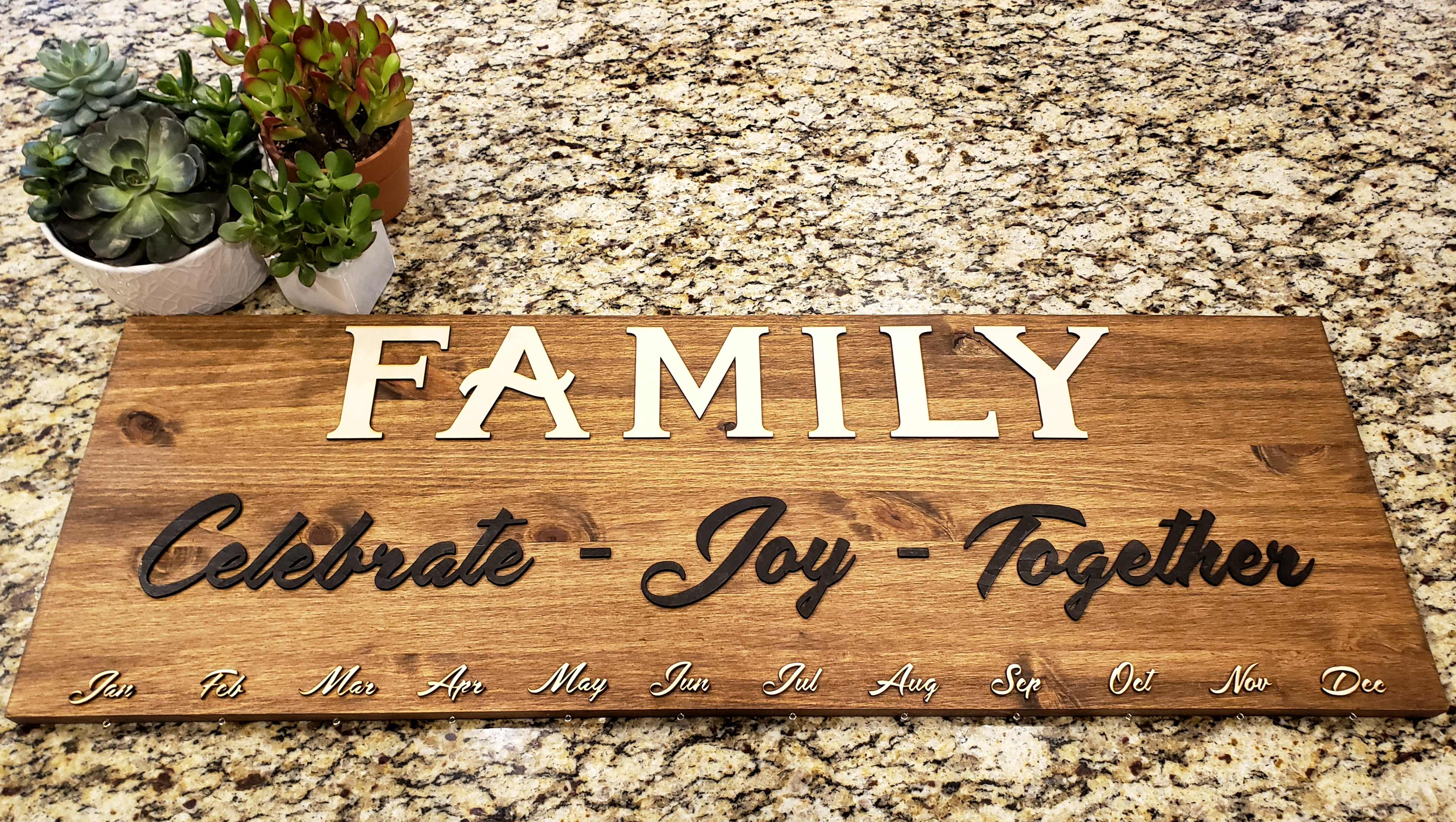 Customizable Dates to Remember Plaque