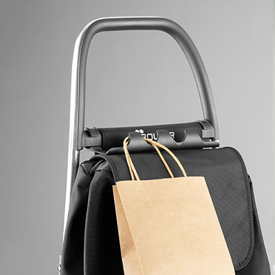 Thumbnail: Rolser Big Polar 4 Wheel 2 Swivelling Foldable Shopping Trolley Black