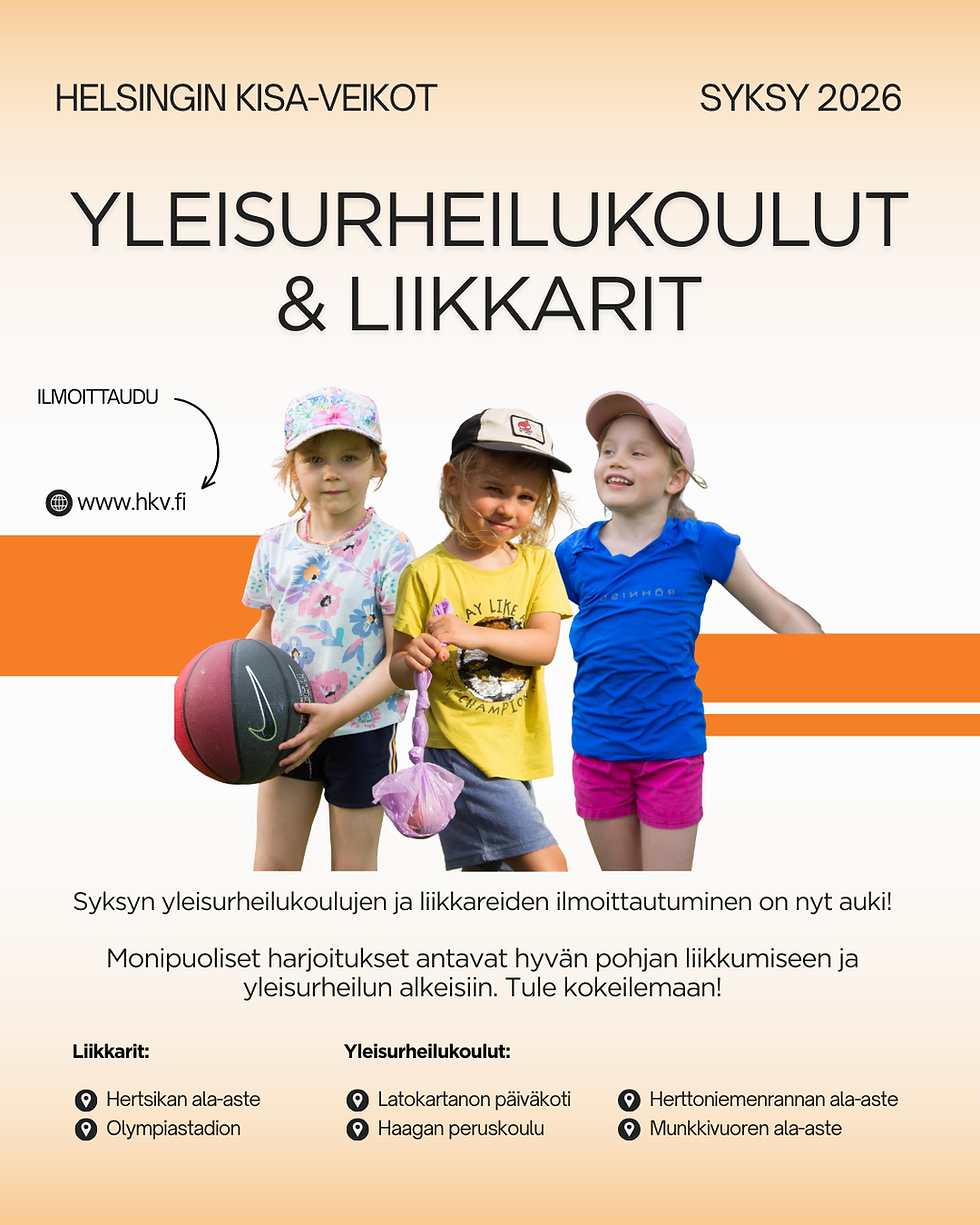 Syksyn liikkareiden ja yleisurheilukoulujen ilmoittautuminen on avoinna!