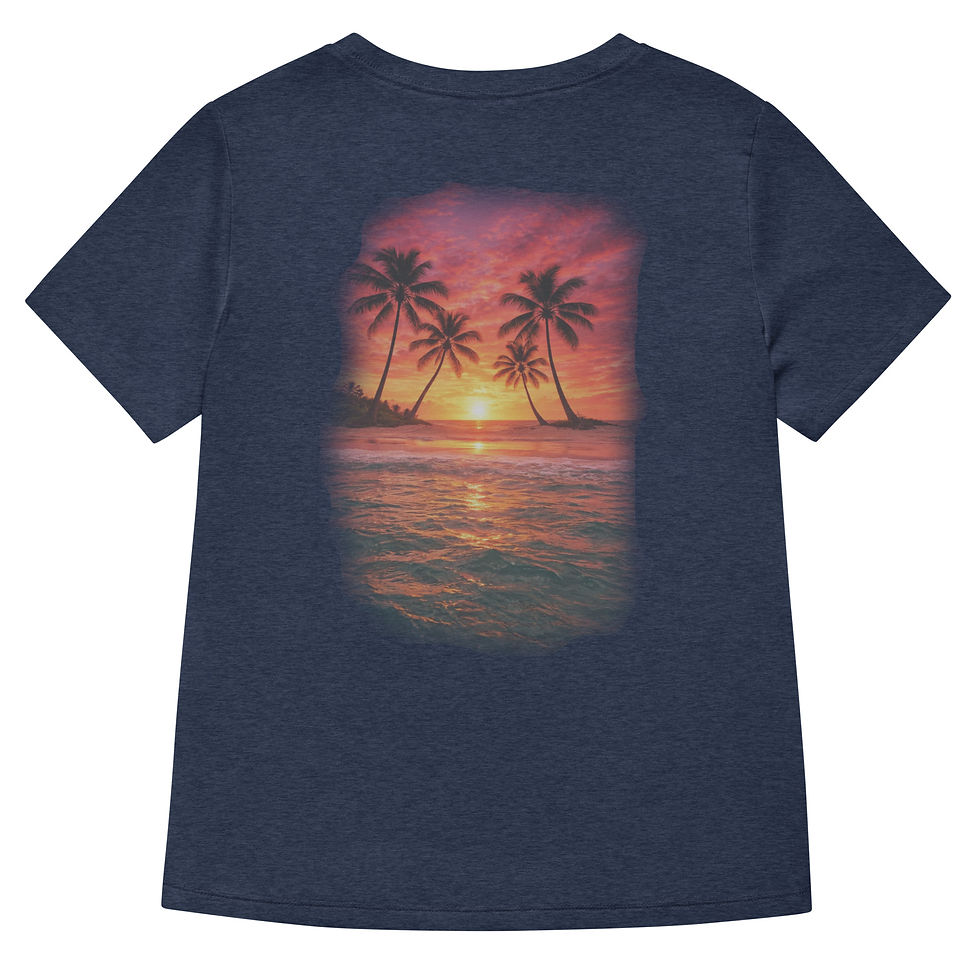 Thumbnail: 2 sided v neck tee shirt Florida beach